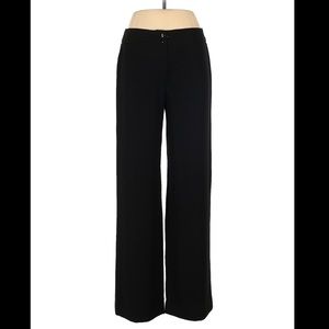 Giorgio Armani Black Wide Leg Trouser Dress Pants